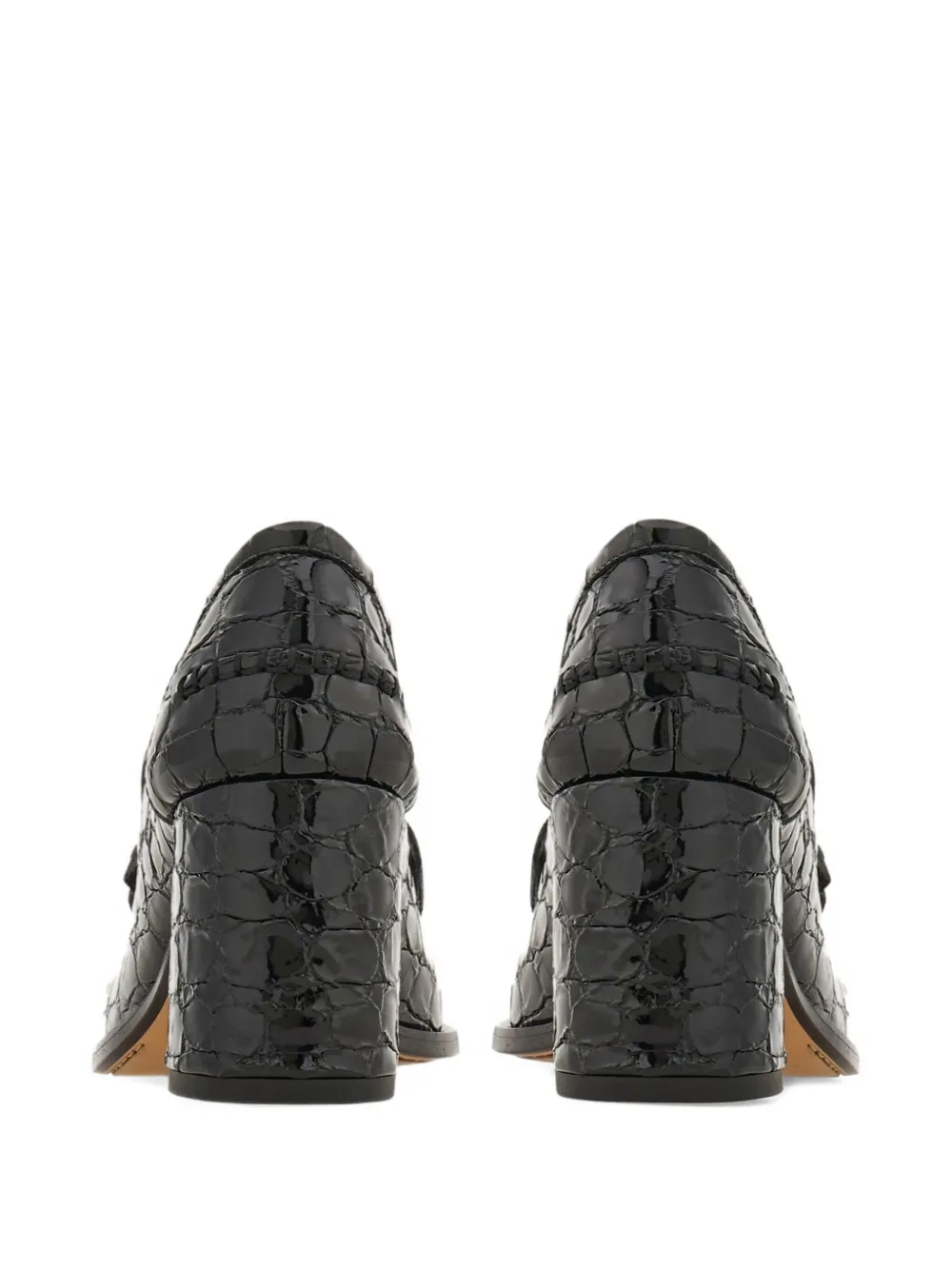 Ferragamo 70mm leather loafers Black