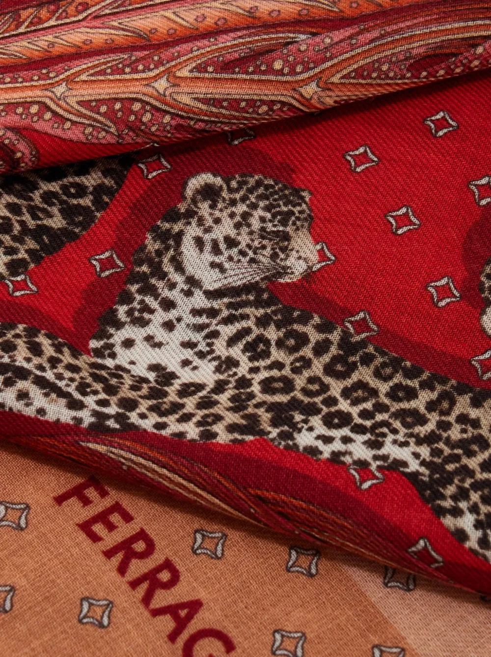 Ferragamo Madras-print cashmere scarf | Image 2