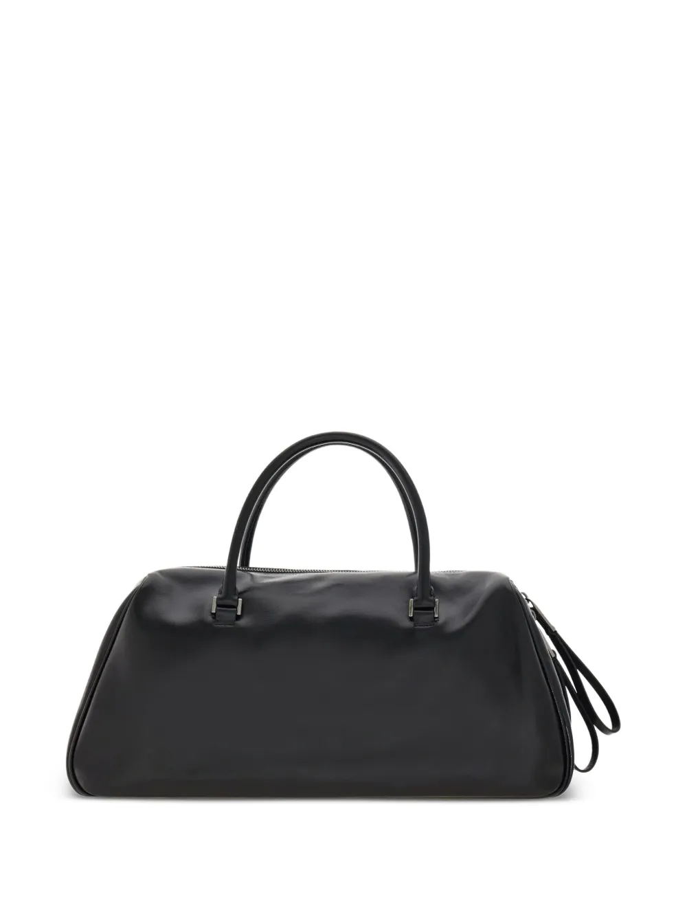 Ferragamo medium leather flap-pockets tote bag Zwart