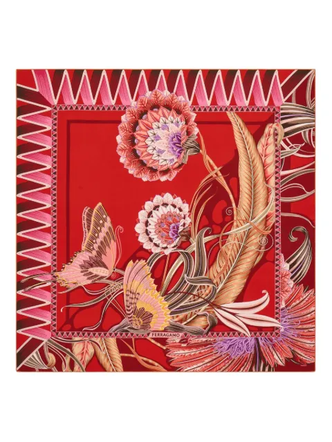 Ferragamo graphic-print silk scarf