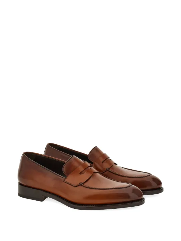 Ferragamo Tramezza ペニーローファー | ブラウン | FARFETCH JP