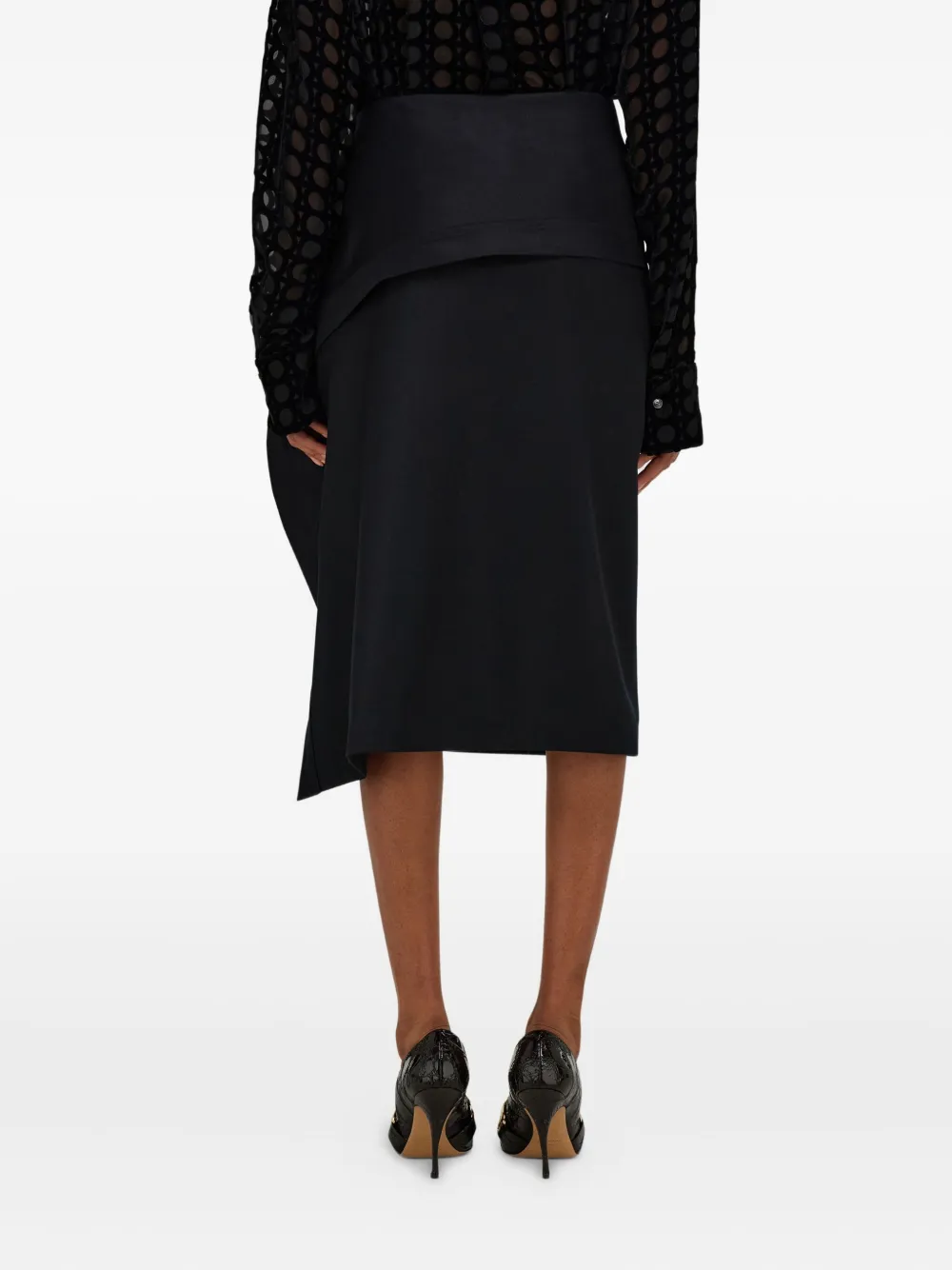 Ferragamo Asymmetrische rok Zwart