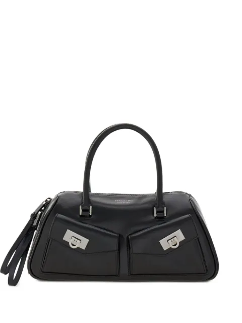 Ferragamo Multipocket leather tote bag