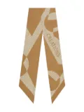 Ferragamo Venna-print silk bandeau - Neutrals