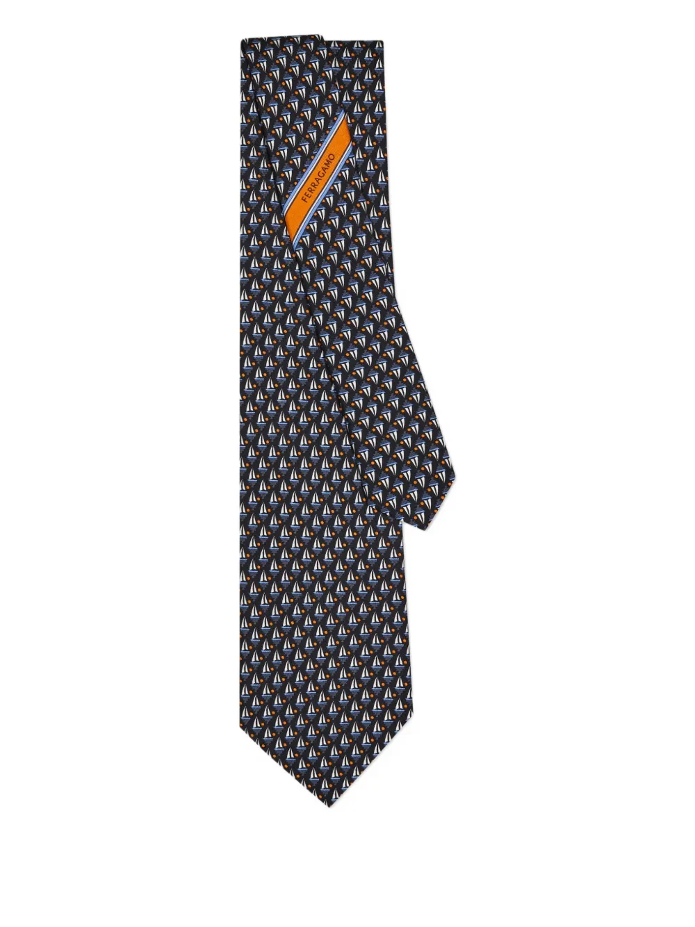 Ferragamo sailboat-patterned tie | Image 2