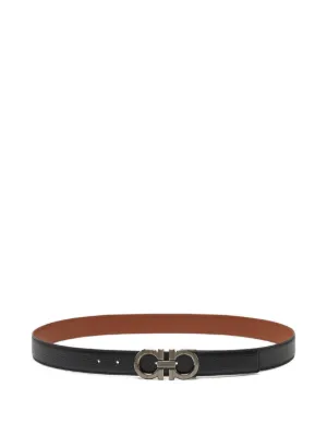 Ferragamo ガンチーニ リバーシブルベルト | ブラック | FARFETCH JP