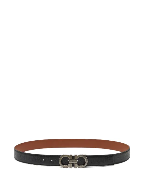 Ceinture en cuir à design réversible - Ferragamo - Modalova