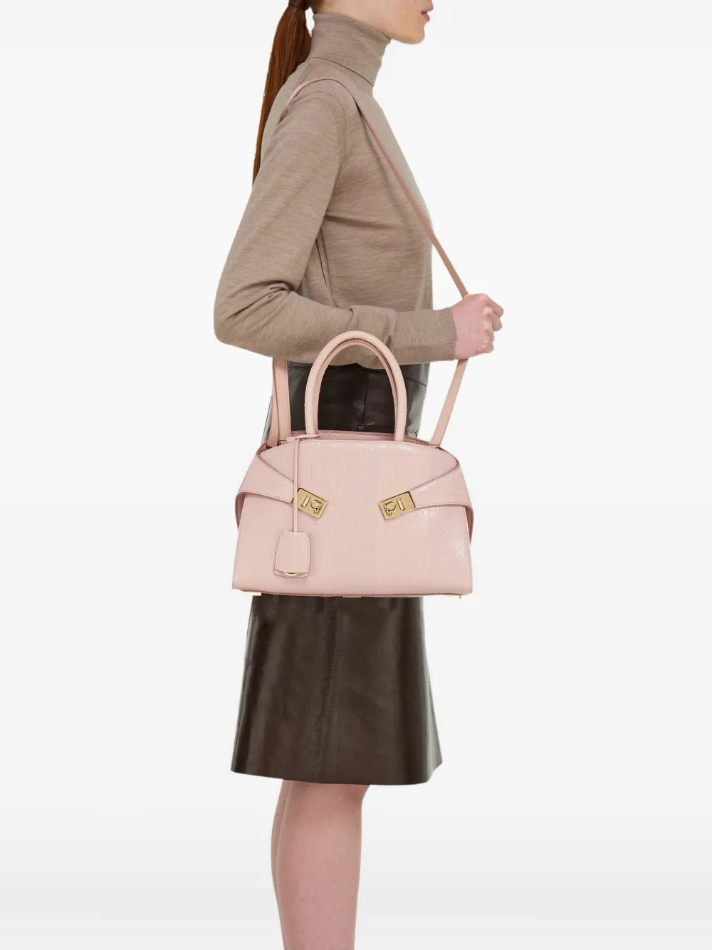 Ferragamo Hug medium shopper Roze