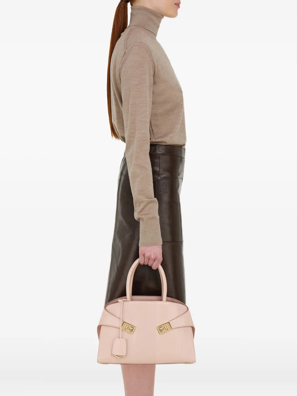 Ferragamo Hug medium shopper - Roze