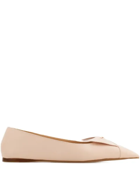 Ferragamo Bow leather ballerina shoes