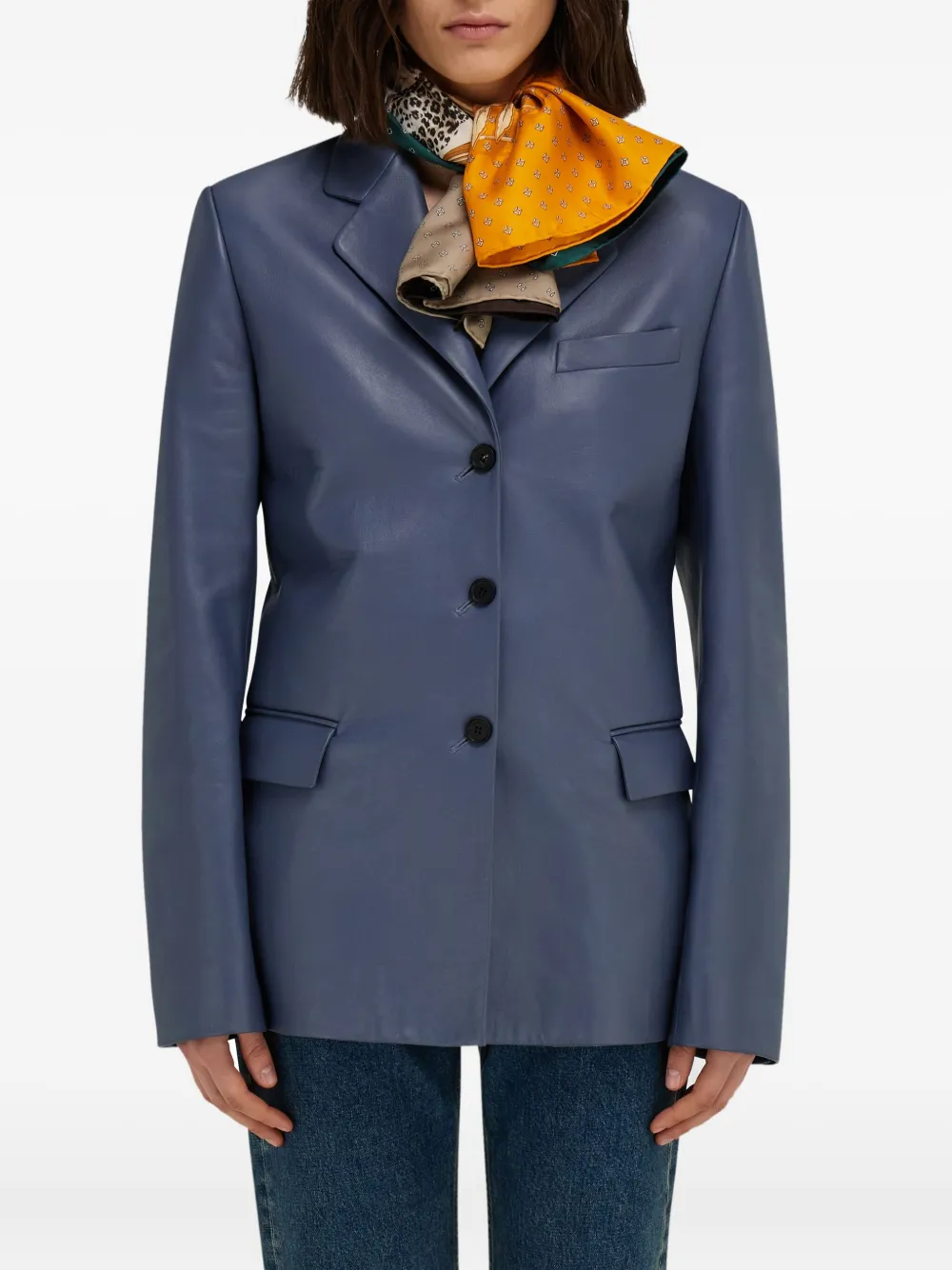 Ferragamo Zijden foulard met Madras-print Groen