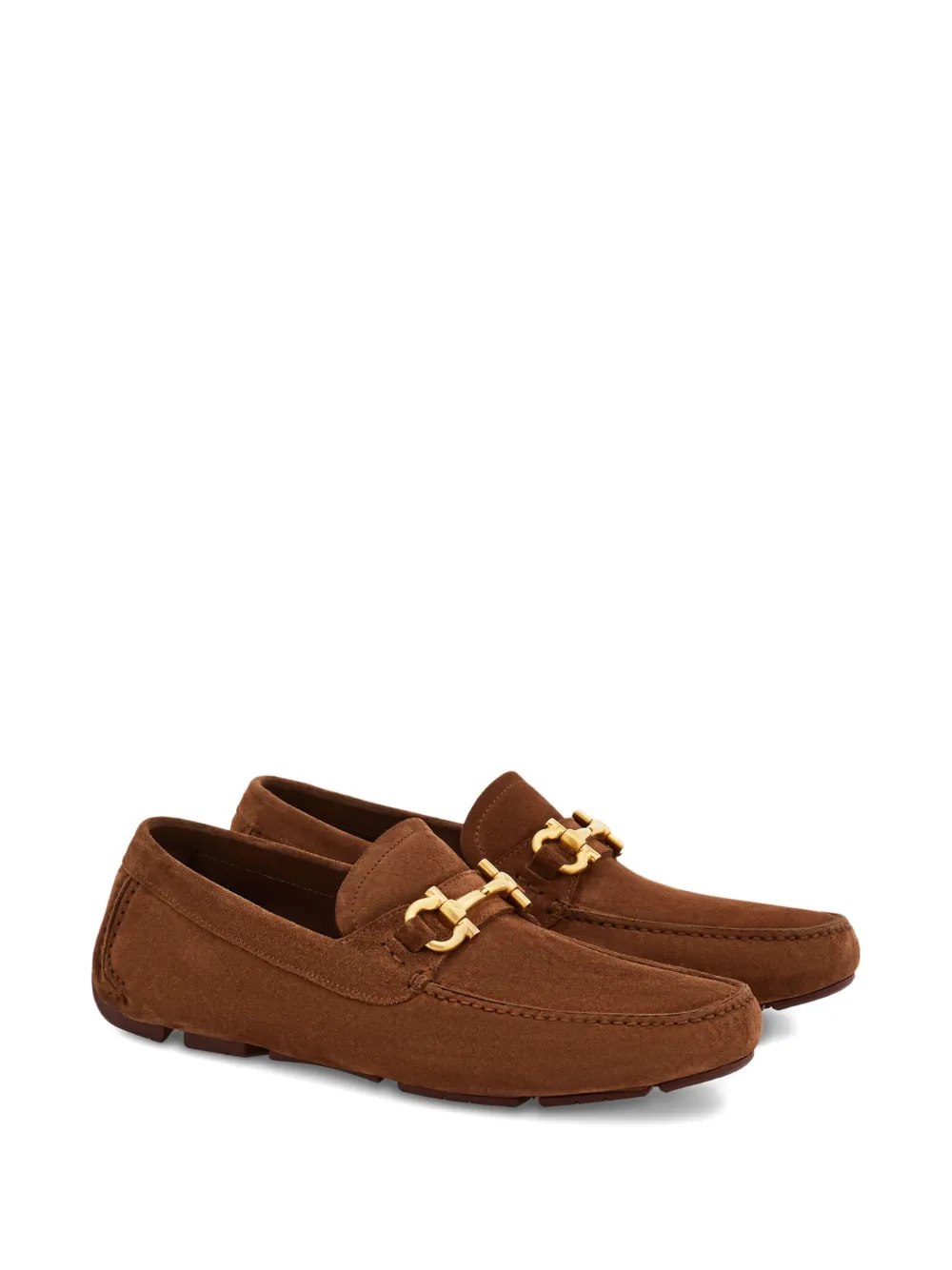 Ferragamo suede loafers Brown