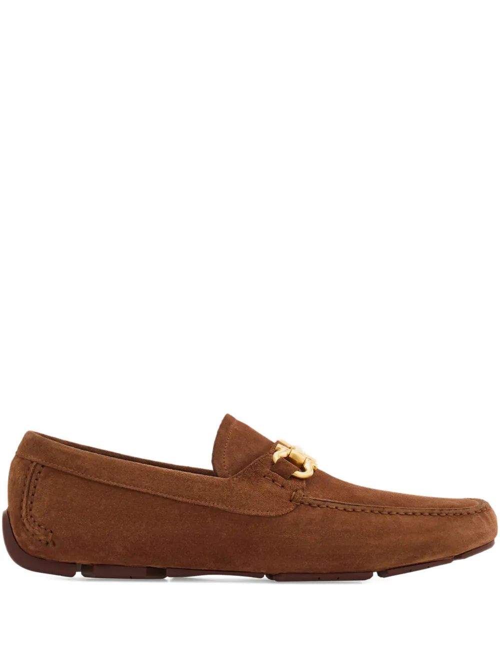 Ferragamo suede loafers Brown