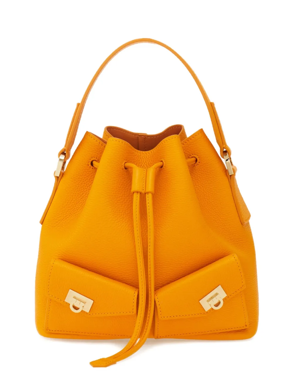 Ferragamo mini Hug bucket bag | Orange | Image 1
