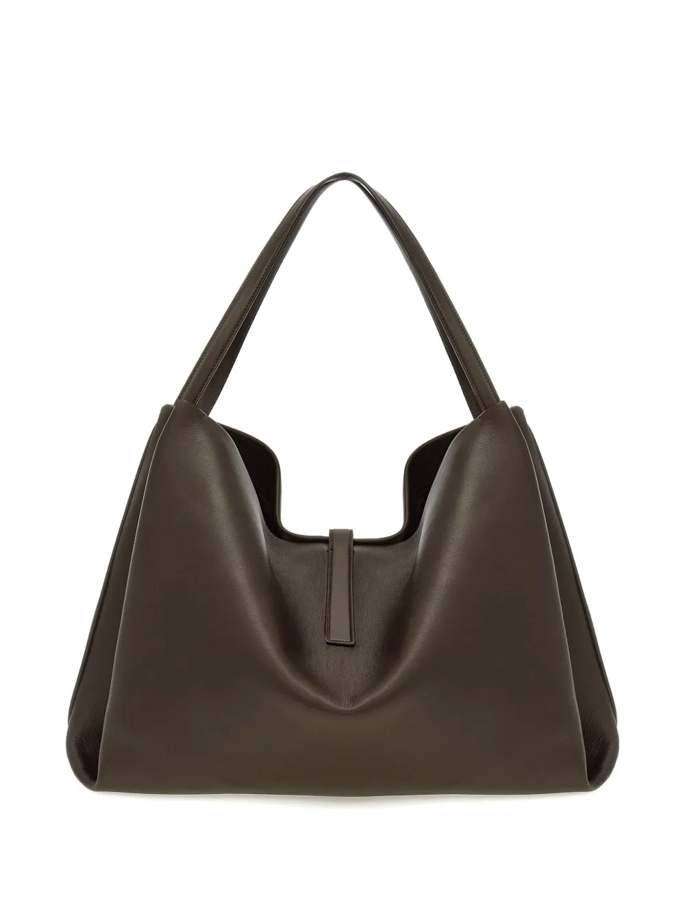 Ferragamo Leren shopper Grijs