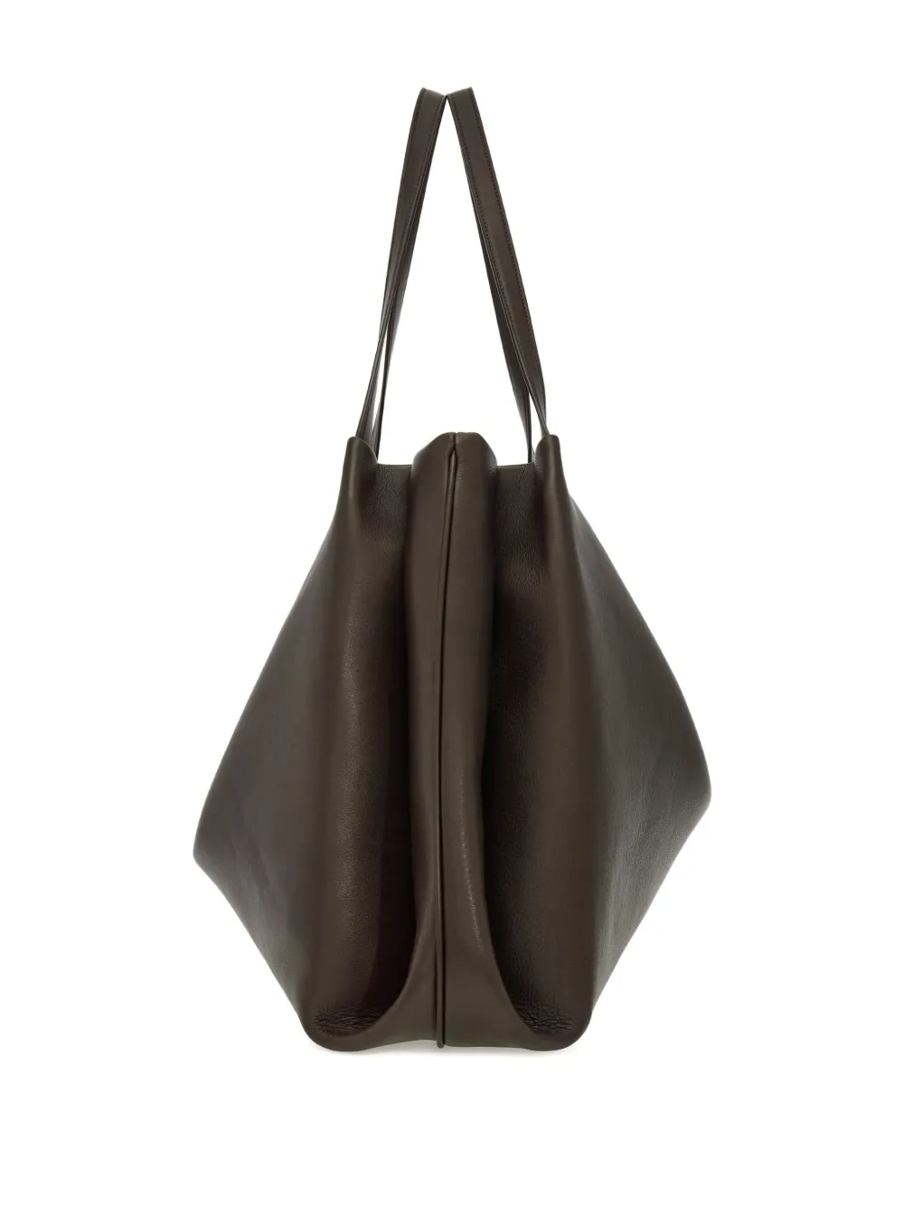 Ferragamo Leren shopper Grijs