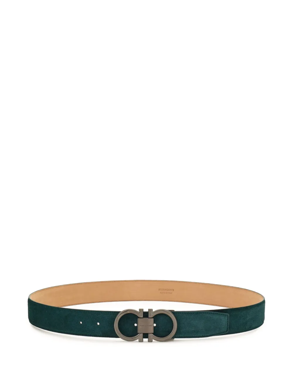 Ferragamo Suède riem Groen