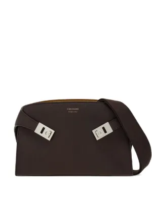 Ferragamo レザー メッセンジャーバッグ サルヴァトーレ・フェラガモ(Salvatore Ferragamo