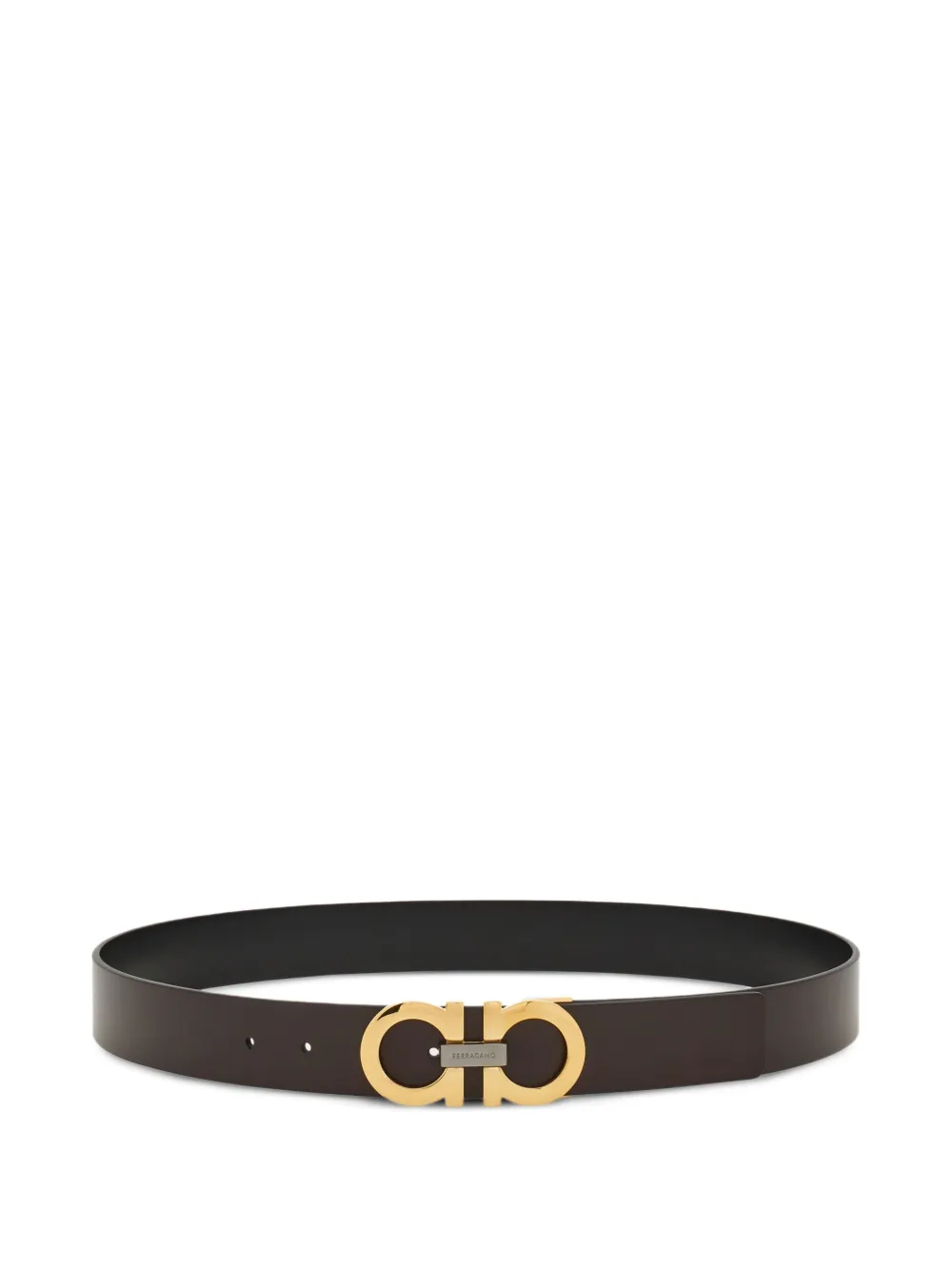 Ferragamo Gancini leather belt | Brown | Image 1