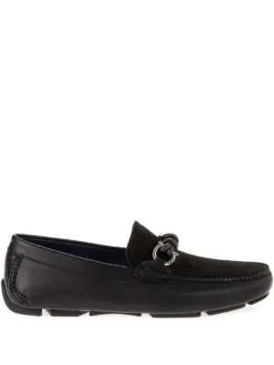 Ferragamo ガンチーニ レザーローファー | ブラック | FARFETCH JP