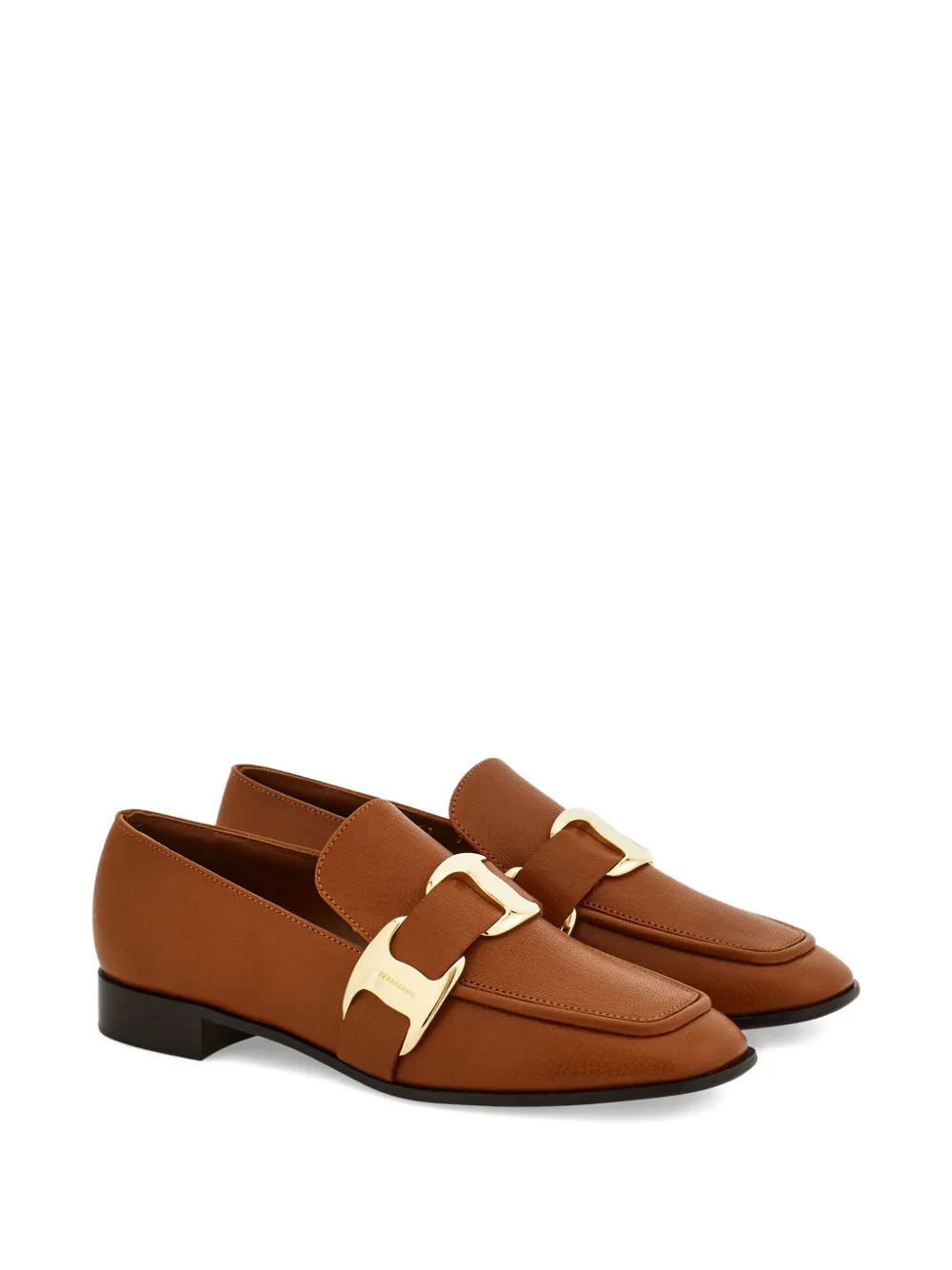 Ferragamo Vara leather loafers Brown