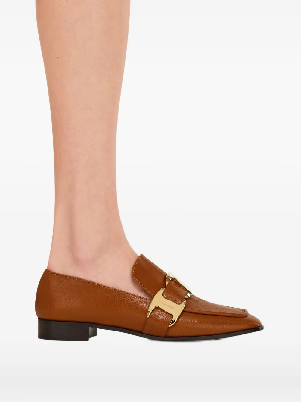 Ferragamo Vara leather loafers Brown
