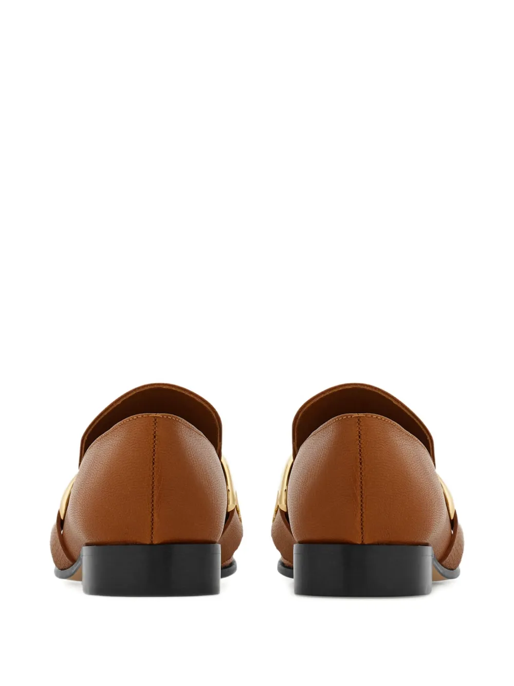 Ferragamo Vara leather loafers Brown