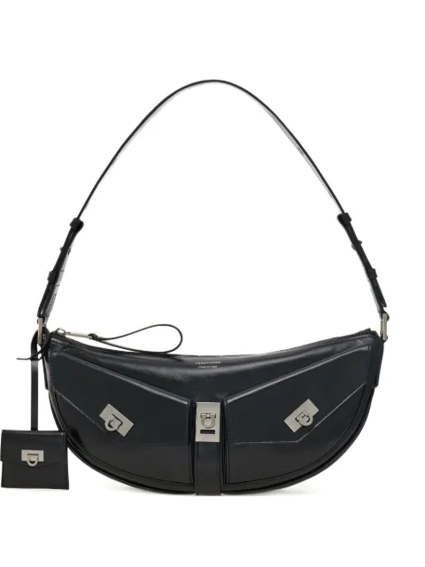 Ferragamo small gancio-embellished curved shoulder bag