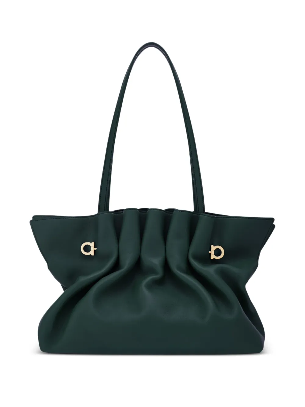Ferragamo Leren schoudertas Groen