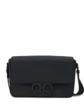 Ferragamo Gancini-buckle shoulder bag - Black