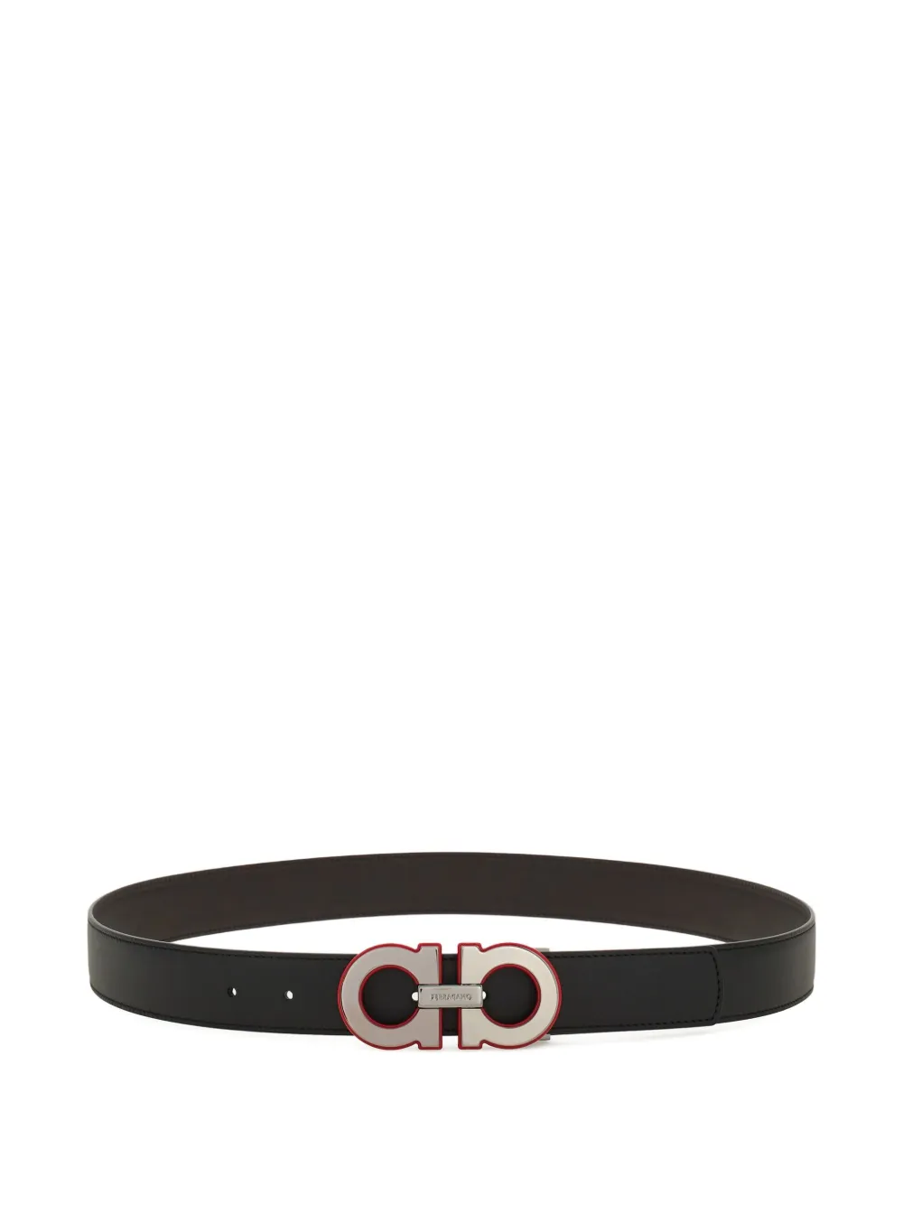Ferragamo Gancini leather belt | Black | Image 1