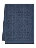 Ferragamo Gancini-patterned scarf - Blue