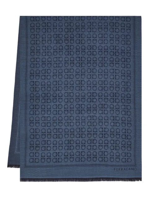 Ferragamo Gancini-patterned scarf