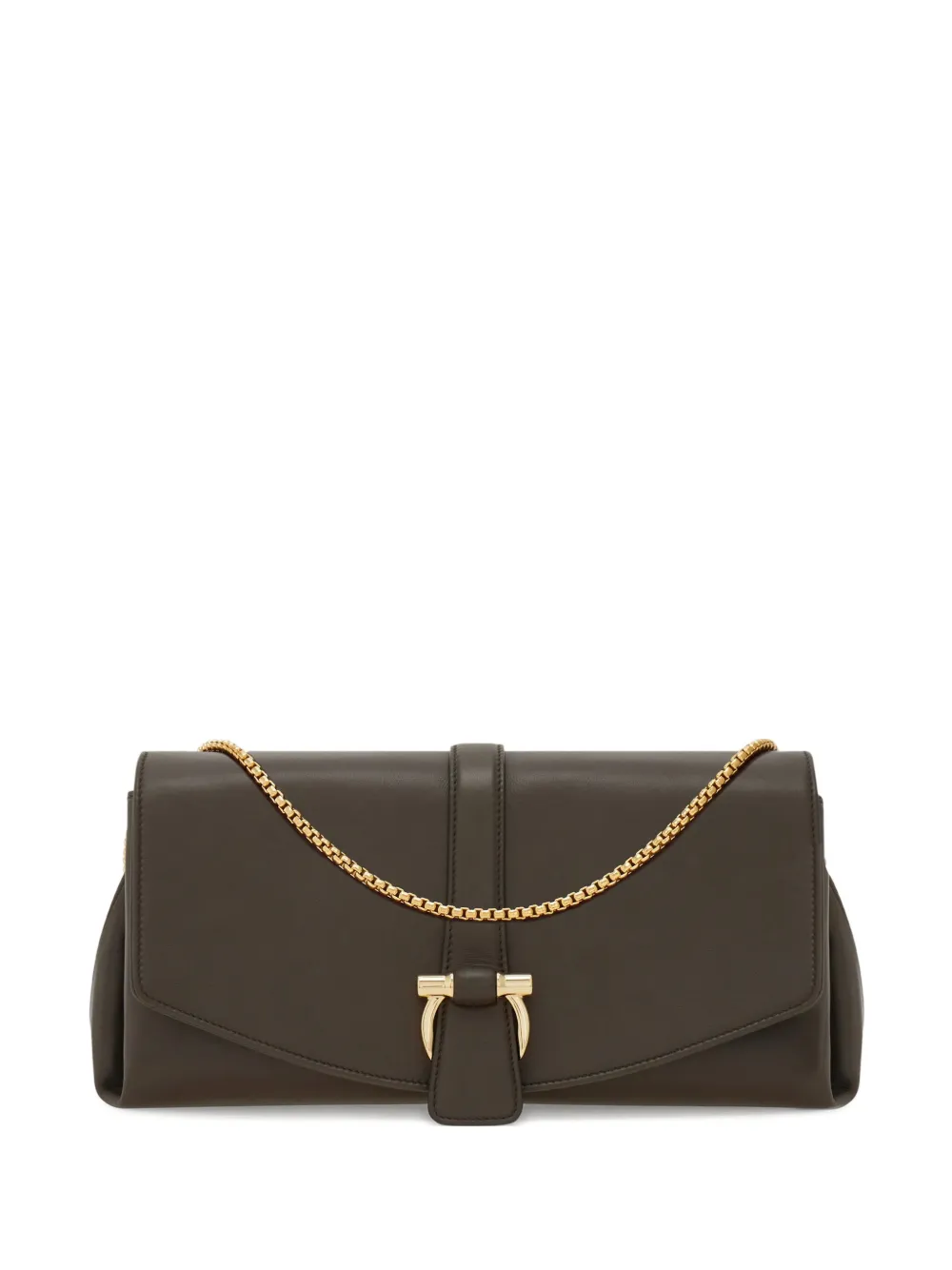 Ferragamo Leren schoudertas Grijs