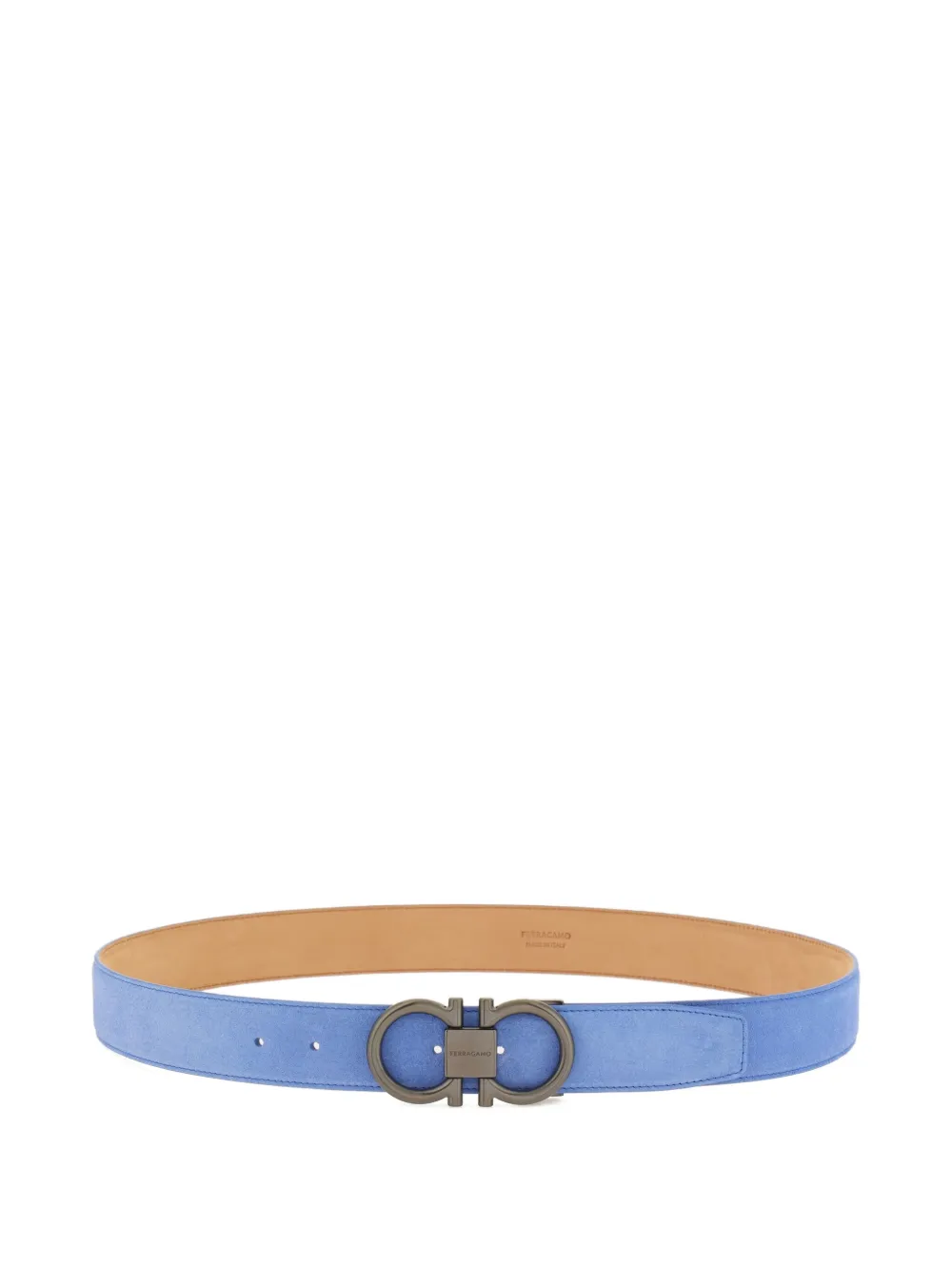Ferragamo Gancini Suede Belt