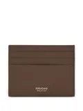 Ferragamo leather card holder - Brown