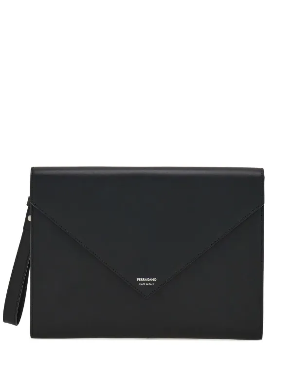 Ferragamo レザー ドキュメントホルダー | ブラック | FARFETCH JP