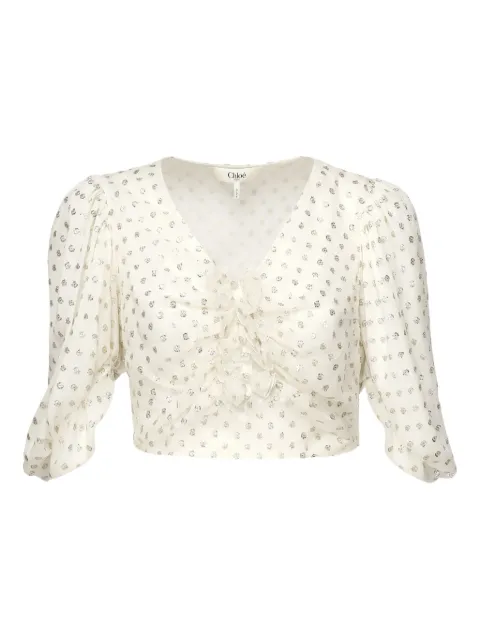 Chloé silk top 