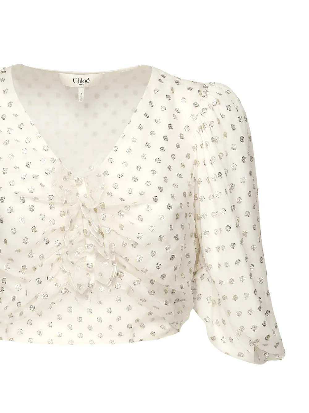 Chloé Zijden top Wit