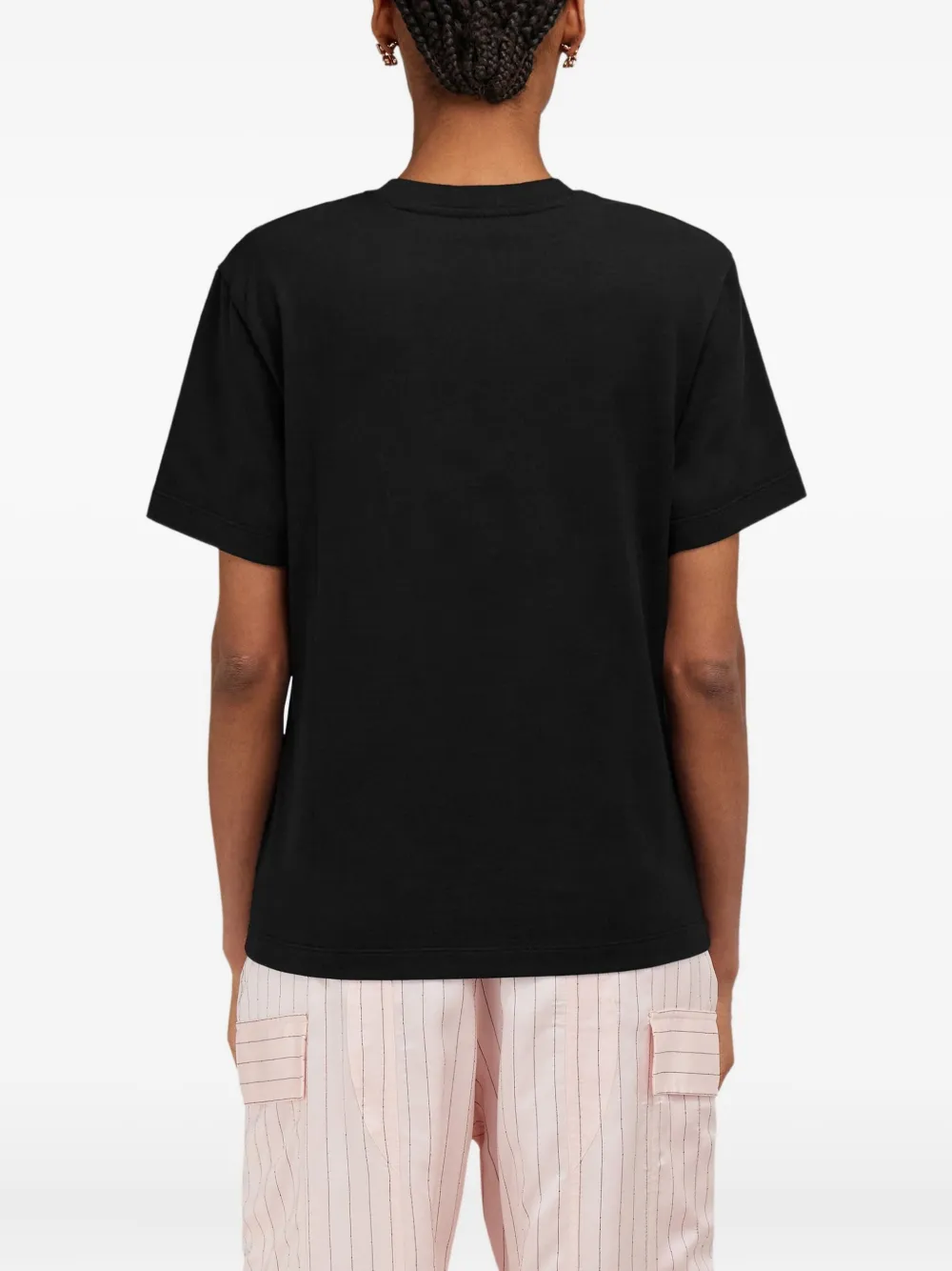 Ferragamo T-shirt With Signature Detail In Multi