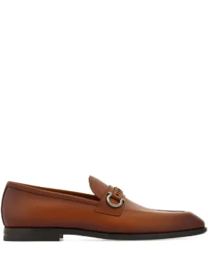 Ferragamo ガンチーニ ローファー | ブラウン | FARFETCH JP