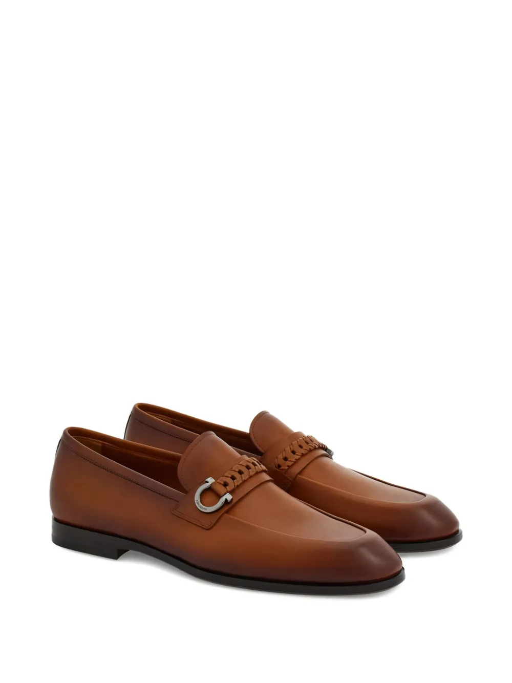 Ferragamo Gancini loafers Brown