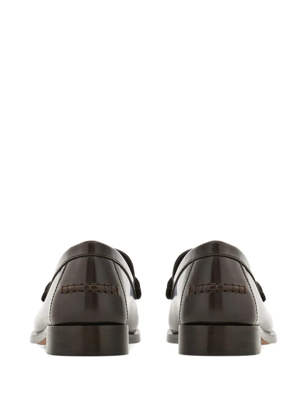 Ferragamo leather loafers Brown