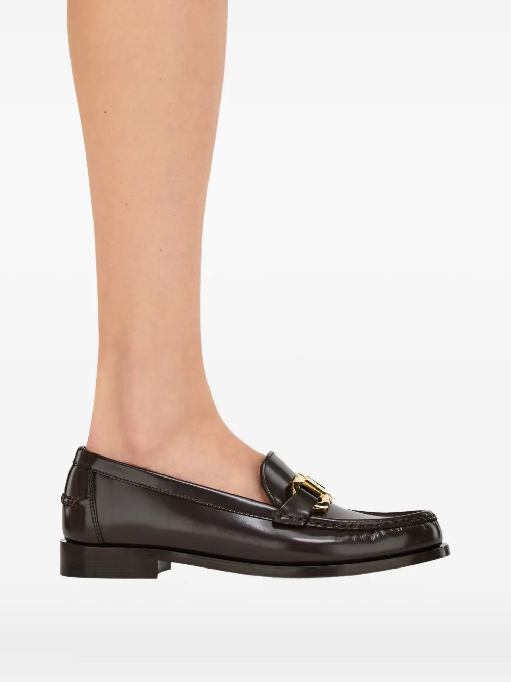 Ferragamo leather loafers Brown