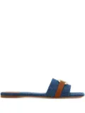 Ferragamo Gancini slides - Blue