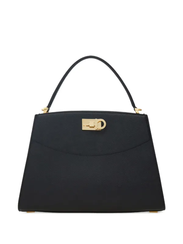 Ferragamo Studio Box ハンドバッグ M | ブラック | FARFETCH JP