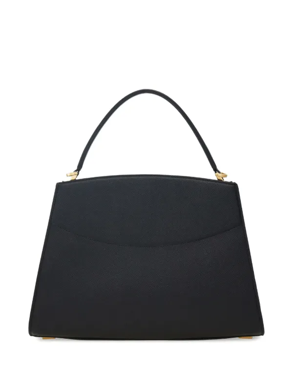 トートバッグ SALVATORE FERRAGAMO Black Leather Small Studio Box Handbag Ferragamo Small Studio Box Bag | Black | FARFETCH
