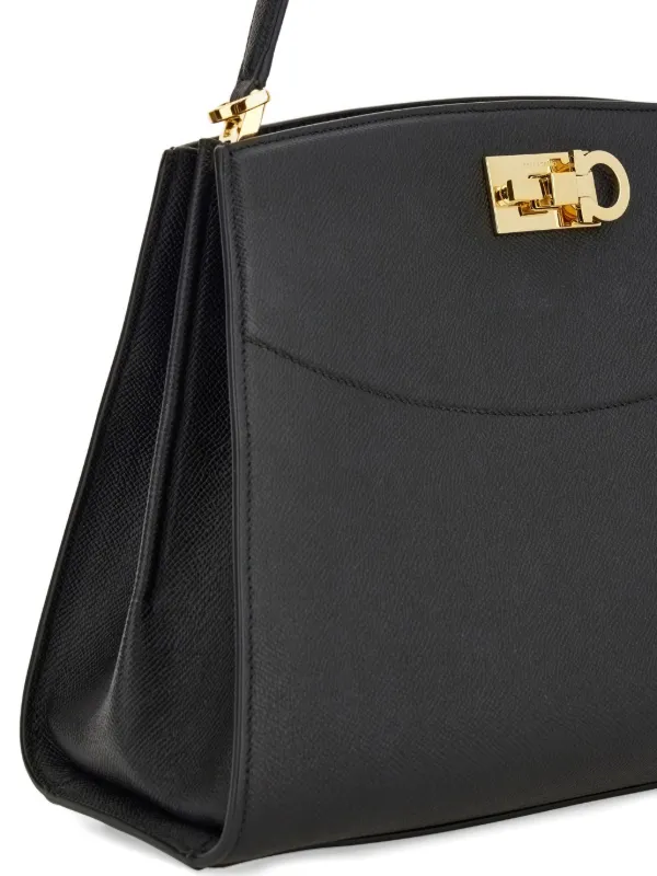 Ferragamo Studio Box ハンドバッグ M | ブラック | FARFETCH JP