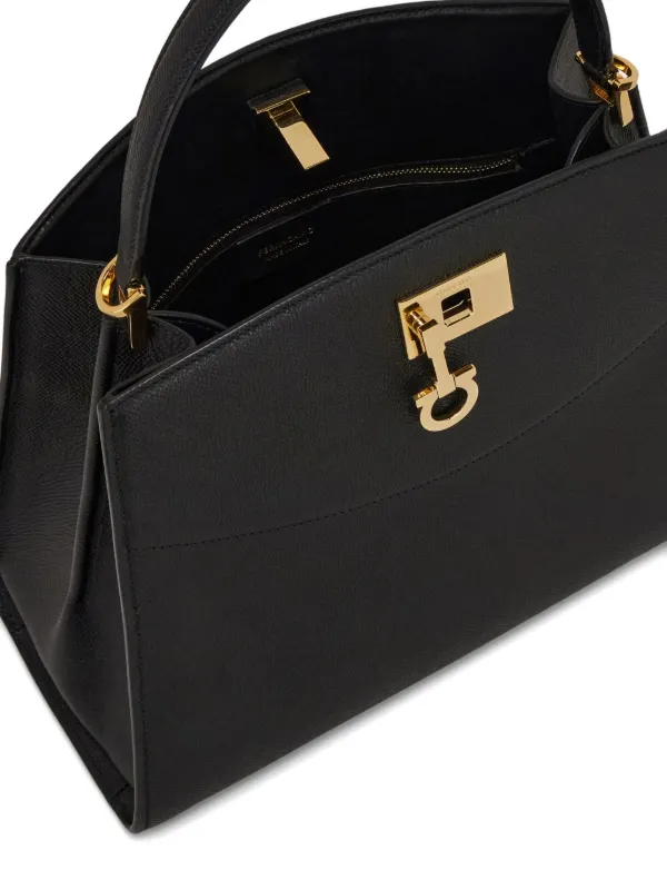 Ferragamo Studio Box ハンドバッグ M | ブラック | FARFETCH JP
