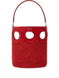 Ferragamo mini Gancini bucket bag - Red